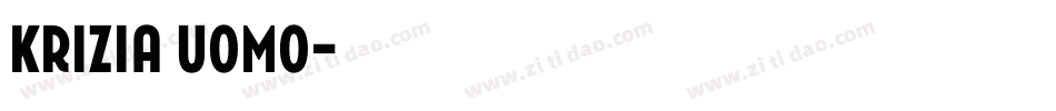 Krizia Uomo字体转换